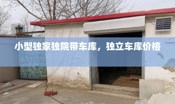 小型独家独院带车库,独立车库价格