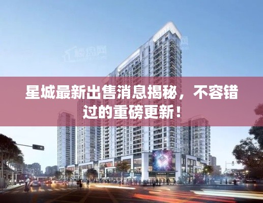 星城最新出售消息揭秘，不容错过的重磅更新！